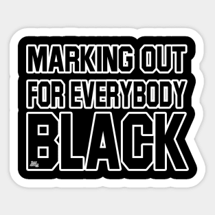 Black Marker Sticker
